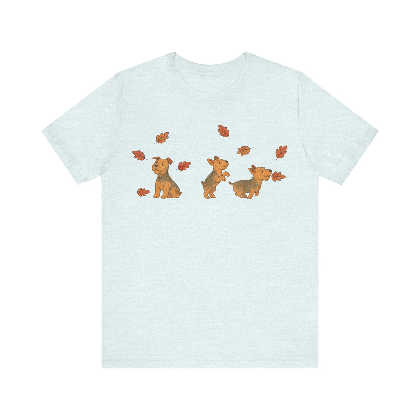 Airedale Terrier Chasing Leaves TShirt
