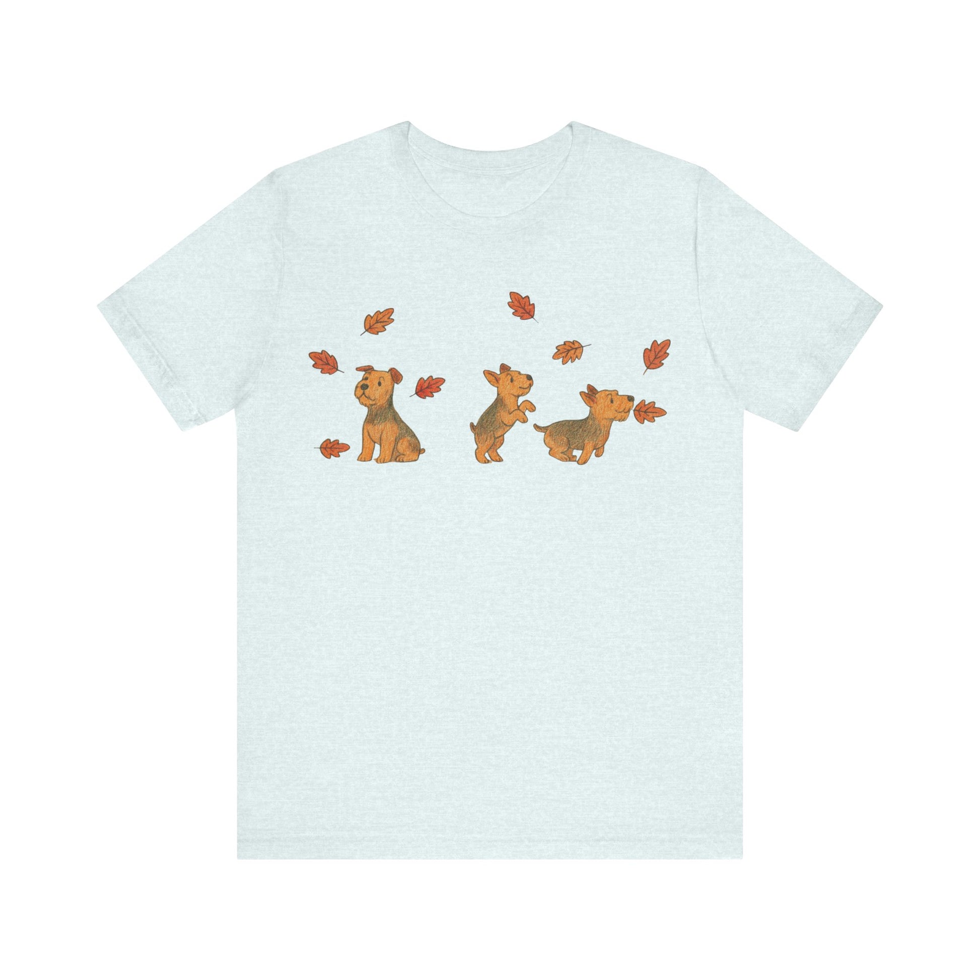 Airedale Terrier Chasing Leaves TShirt