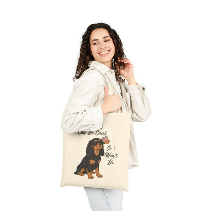 Cruel World Black Tan Cavalier Tote Bag