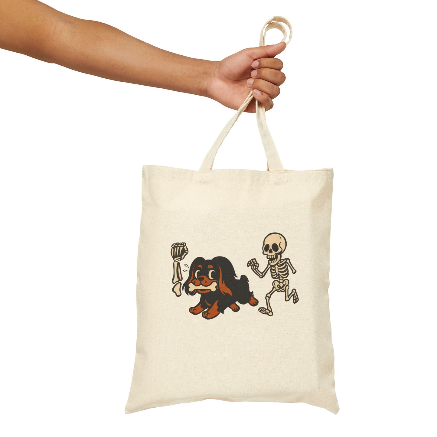 Black Tan Cavalier Robber Tote Bag