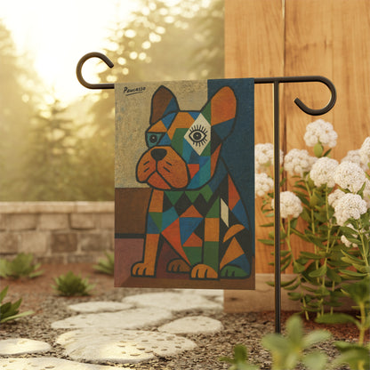 Fawn French Bulldog Picasso Garden Flag