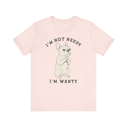 White French Bulldog Wanty TShirt