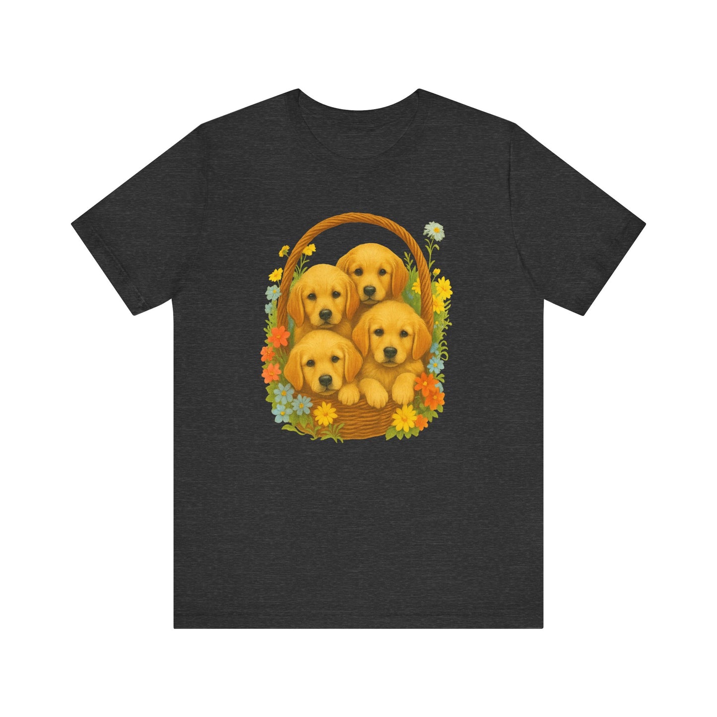 Puppy Basket Golden Retriever Tshirt