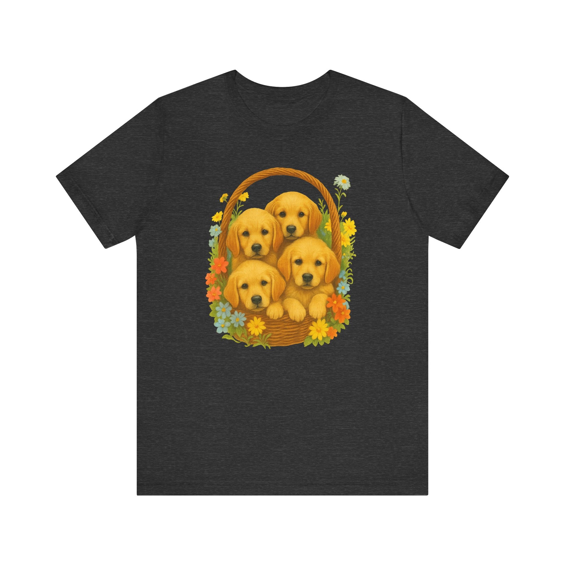 Puppy Basket Golden Retriever Tshirt
