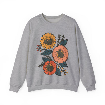 Black Frenchie Sleeping Flowers Sweatshirt