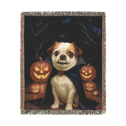 CUSTOM Mutt Dog Halloween Woven Blanket