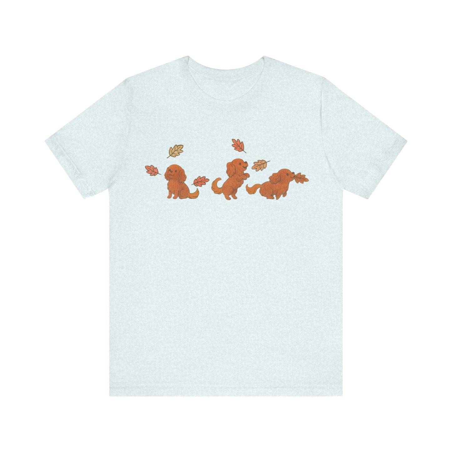 Ruby Cavalier Chasing Leaves TShirt