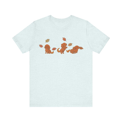 Ruby Cavalier Chasing Leaves TShirt