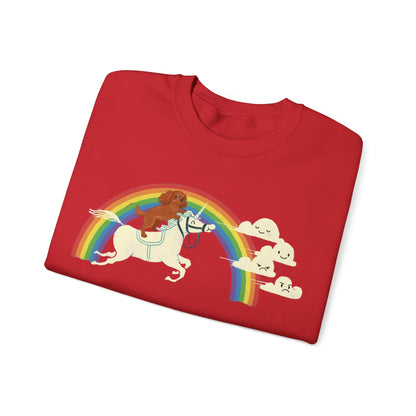 Rainbow and Unicorn Ruby Cavalier Sweatshirt