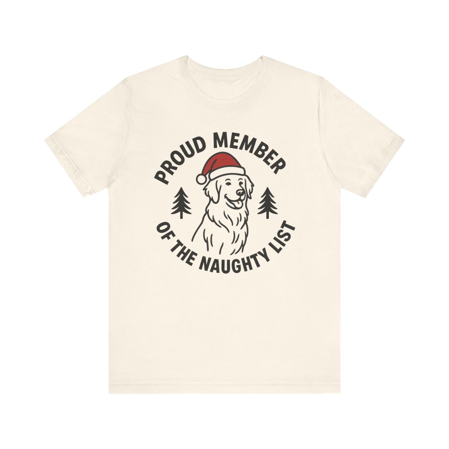 Golden Retriever Naughty List TShirt