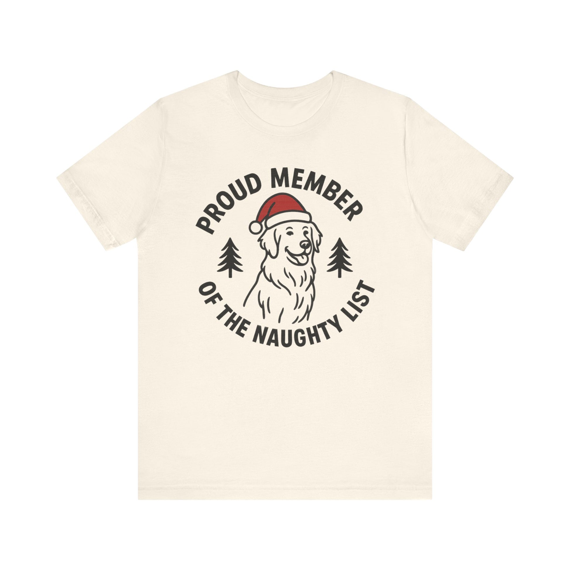 Golden Retriever Naughty List TShirt