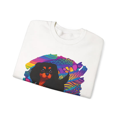 Black & Tan Cavalier Neon Sweatshirt