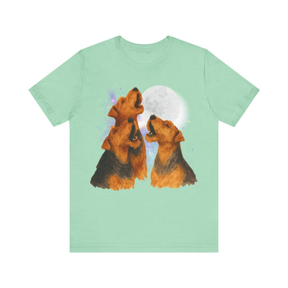 Airedale Terrier Howling TShirt