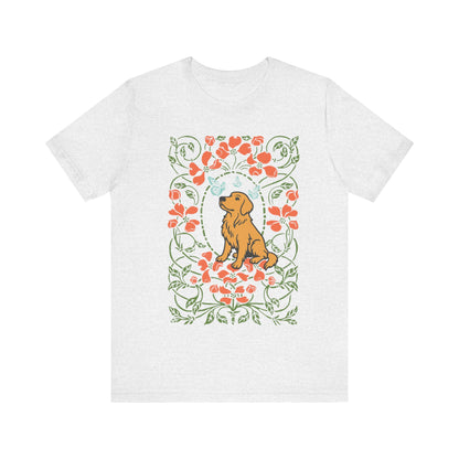 Golden Retriever Butterflies Frame TShirt