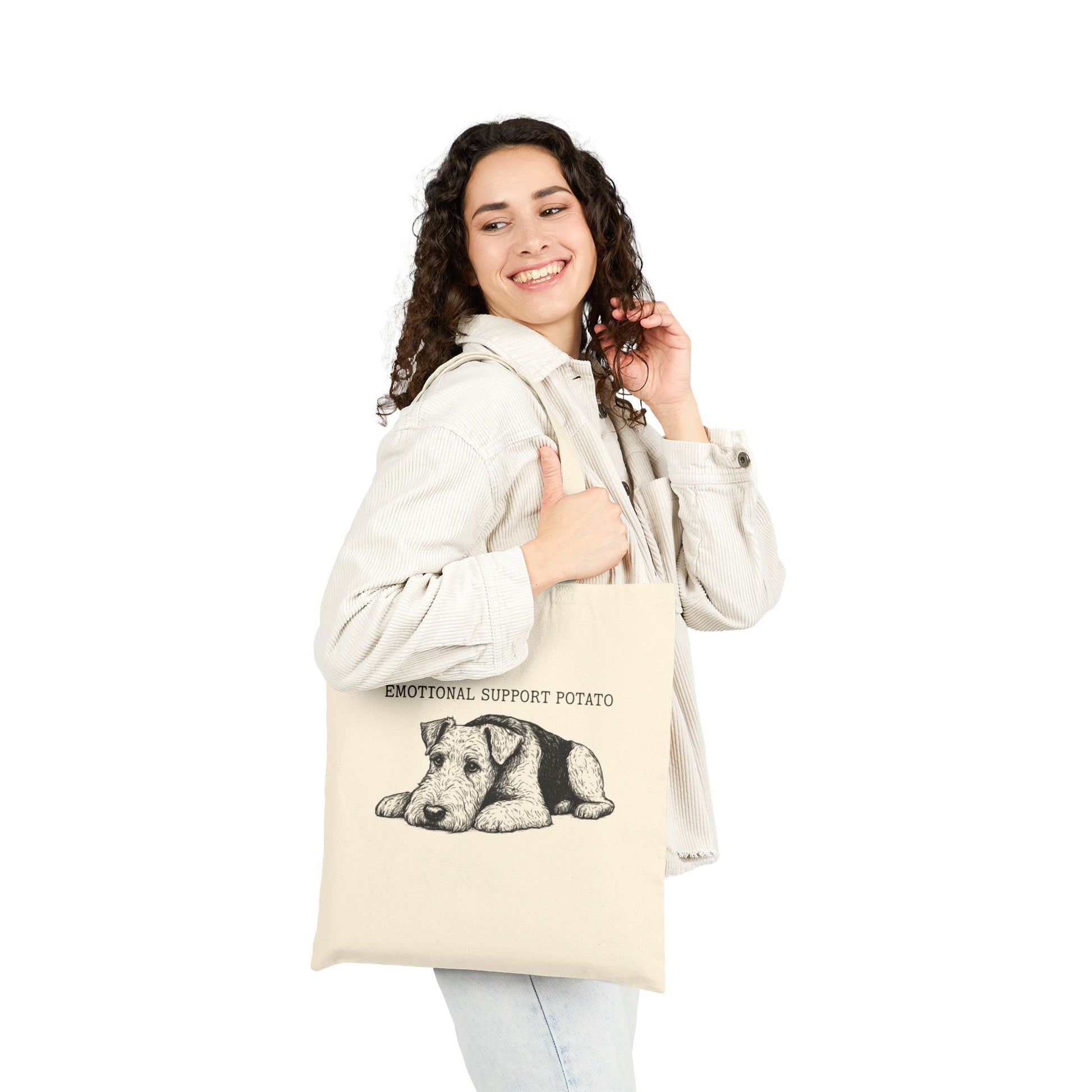 Airedale Terrier Emotional Potato Tote Bag