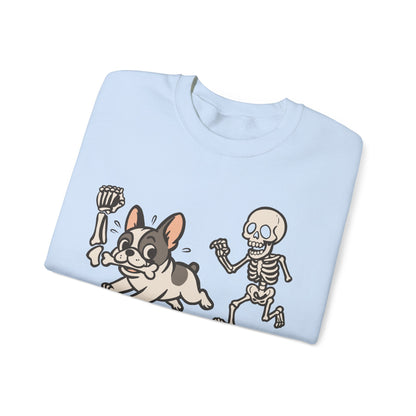 Piebald French Bulldog Grave Robber Sweatshirt