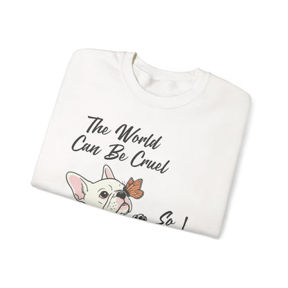 Cruel World White Frenchie Sweatshirt