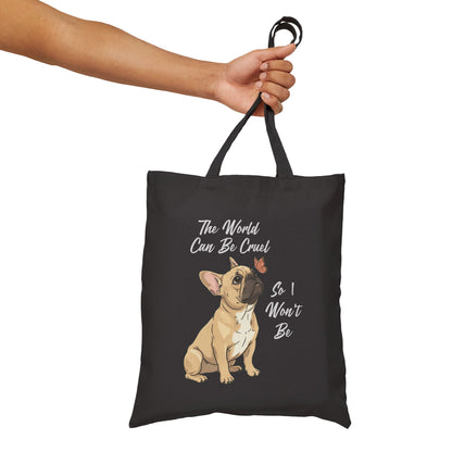 Cruel World Fawn Frenchie Tote Bag