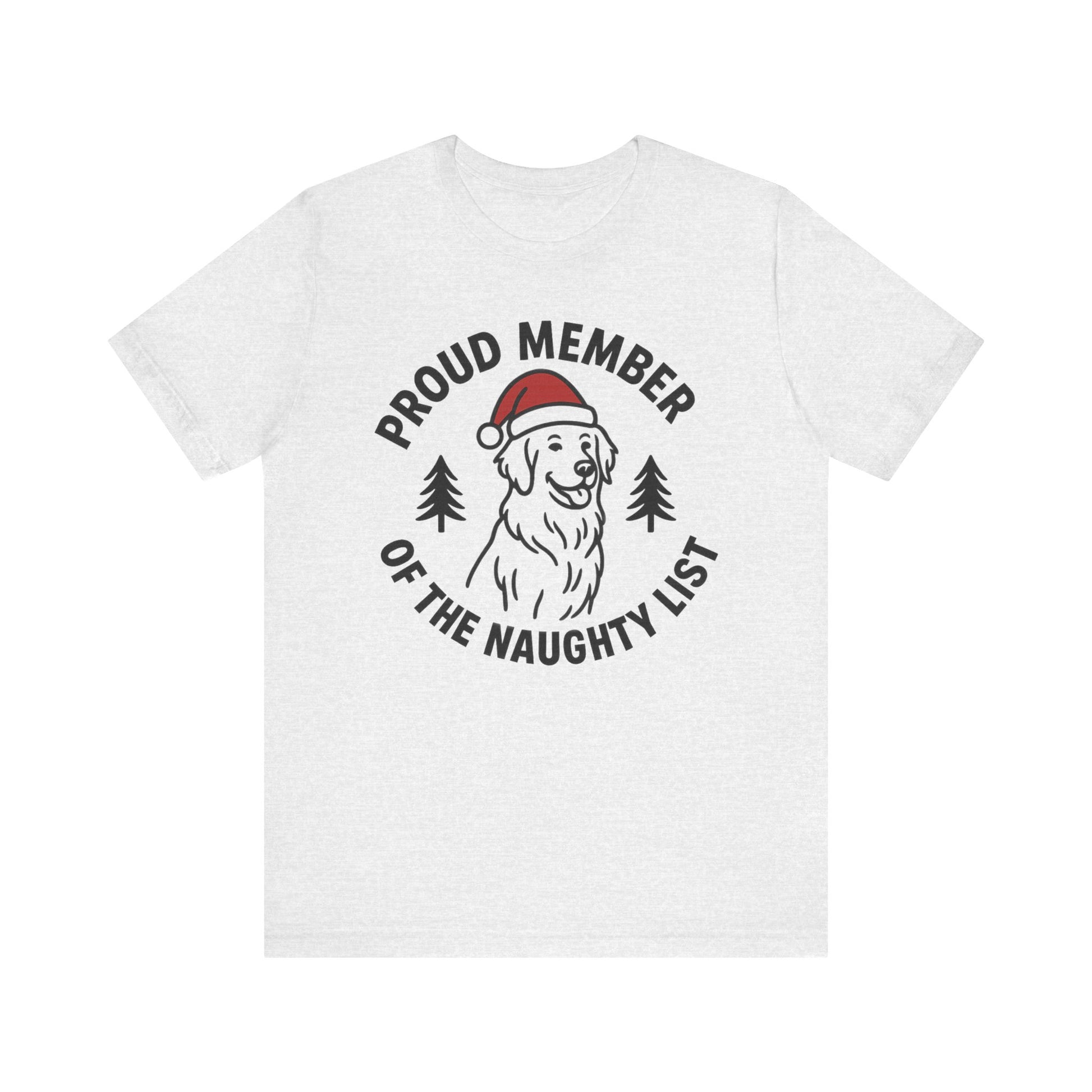 Golden Retriever Naughty List TShirt