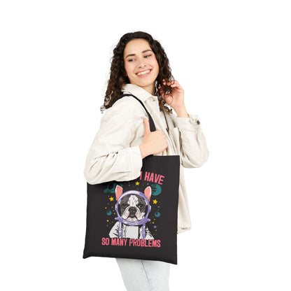Piebald Frenchie Houston Space Tote Bag