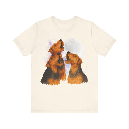 Airedale Terrier Howling TShirt