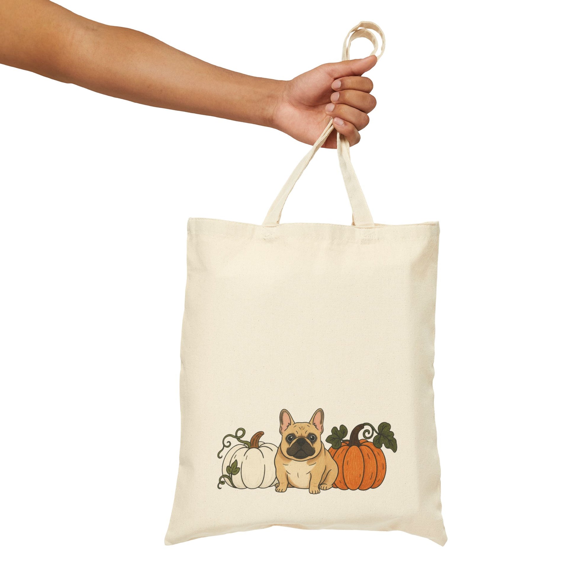 Fawn Frenchie Pupkin Tote Bag