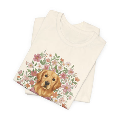 Golden Retriever Bouquet Tshirt