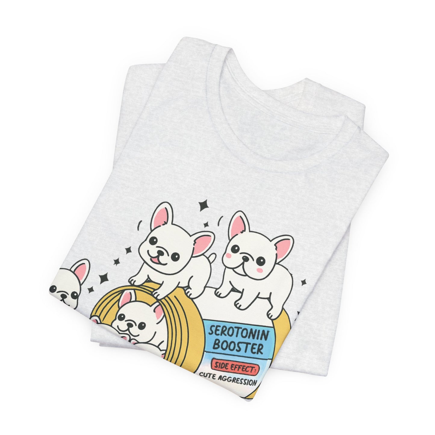 Serotonin Tee White French Bulldog