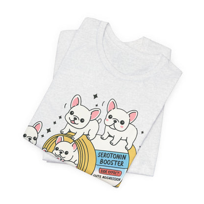 Serotonin Tee White French Bulldog