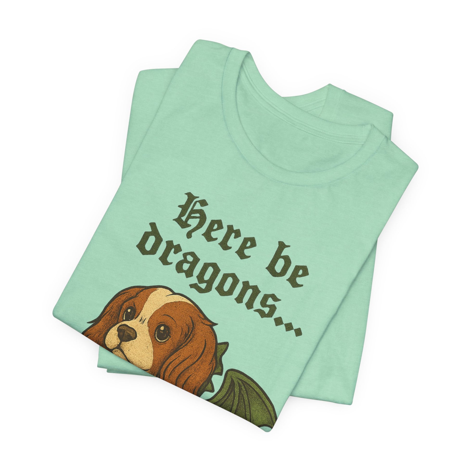 Blenheim Cavalier Here Be Dragons TShirt