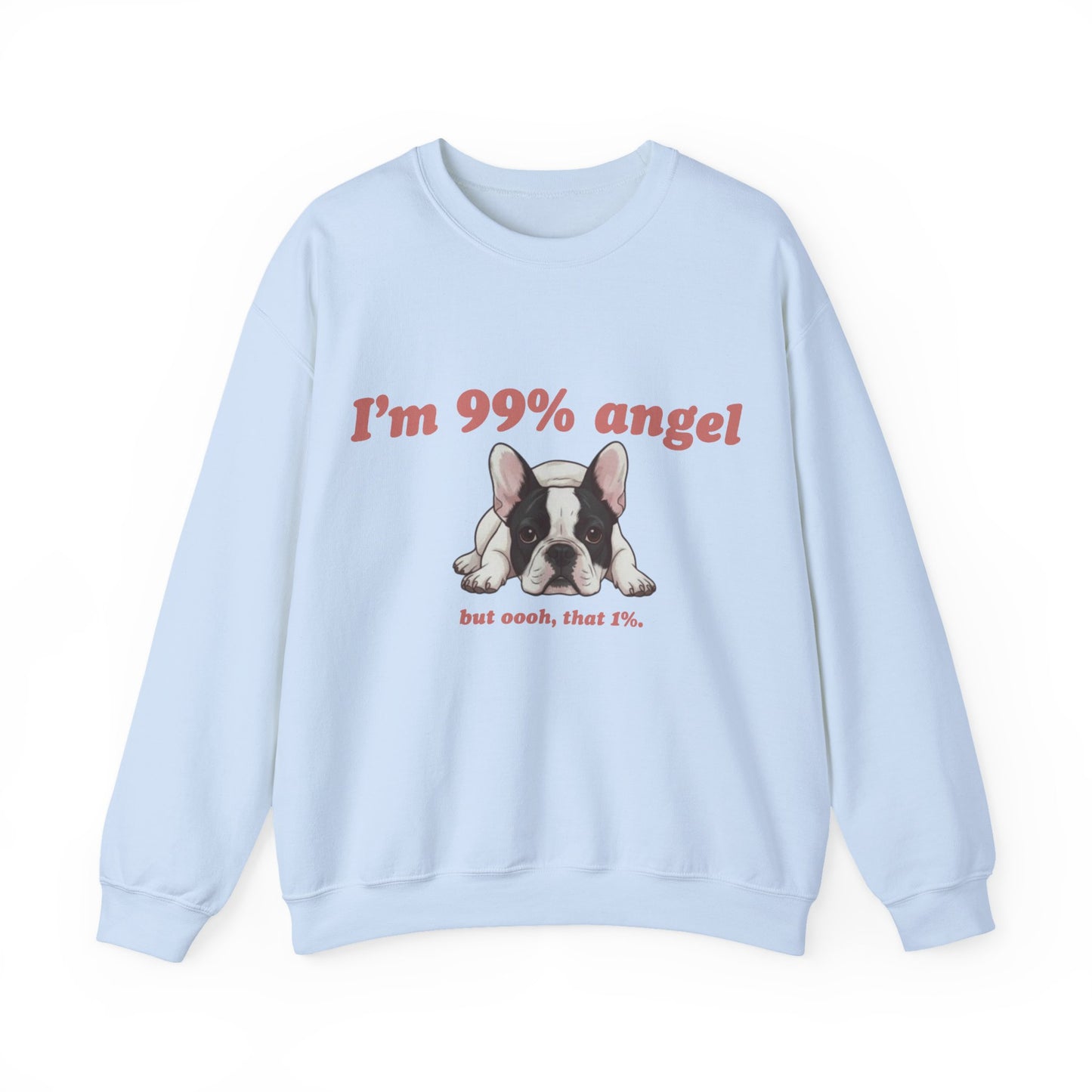 Piebald Frenchie Angel 99% Sweatshirt