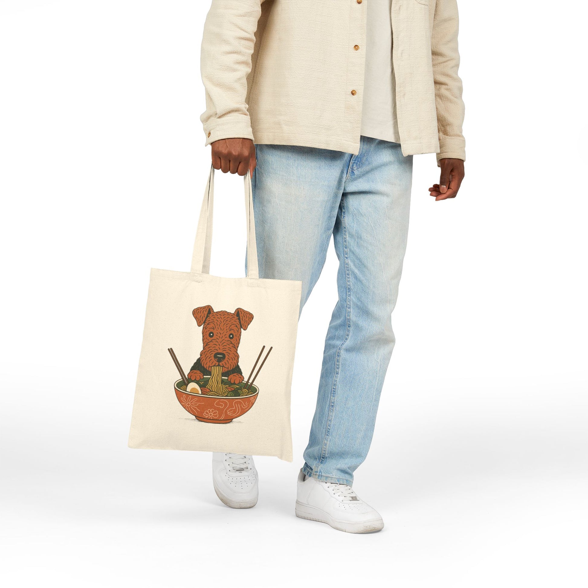 Airedale Terrier Ramen Tote Bag