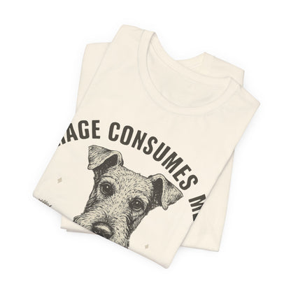 Airedale Terrier Rage Unisex Tshirt