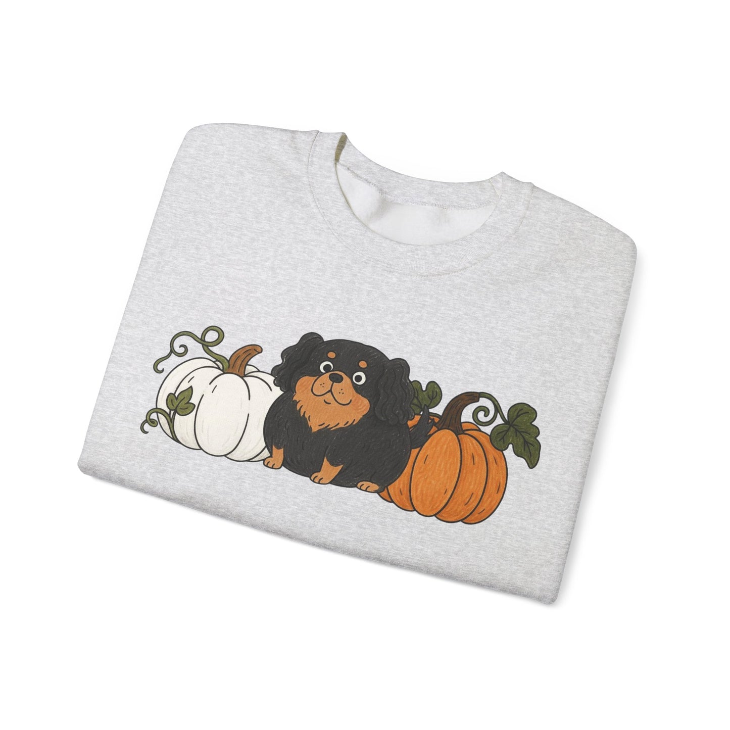 Black Tan Cavalier Pupkin Unisex Sweatshirt