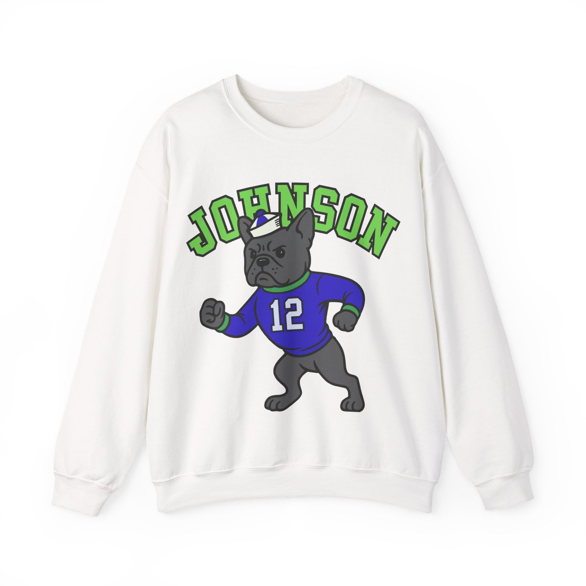 Black Frenchie College Mascot Sweatshirt