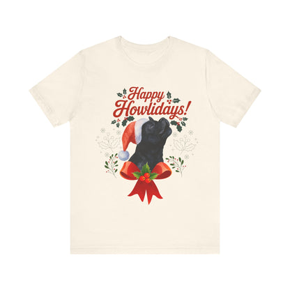 Black French Bulldog Happy Howlidays TShirt