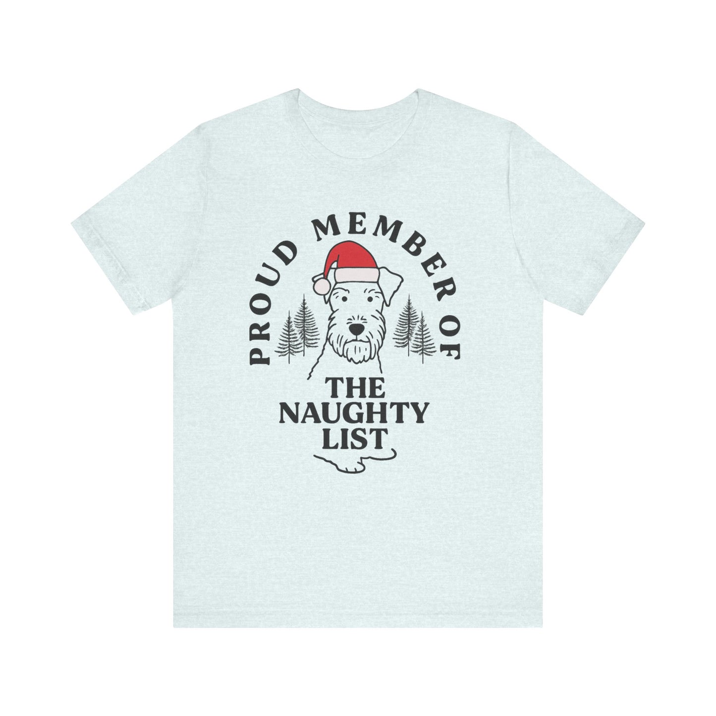 Airedale Terrier Naughty List TShirt