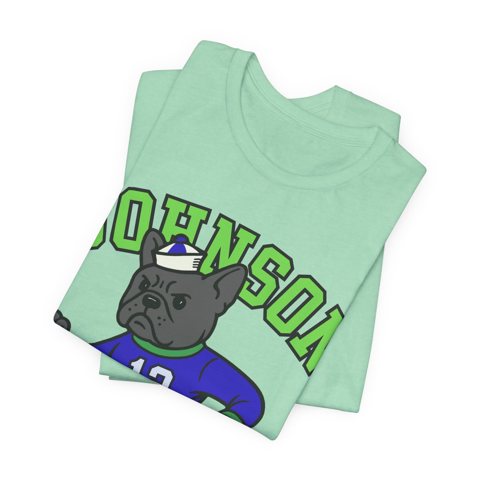 Black Frenchie College Mascot TShirt