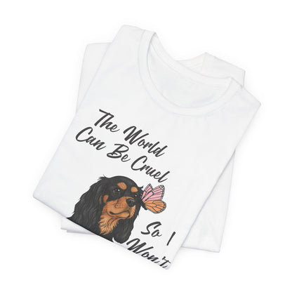 Cruel World Black Tan Cavalier Tshirt