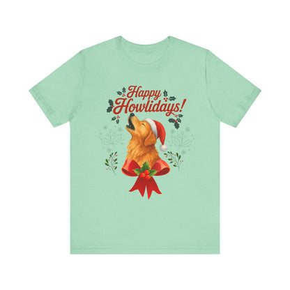 Golden Retriever Happy Howlidays TShirt