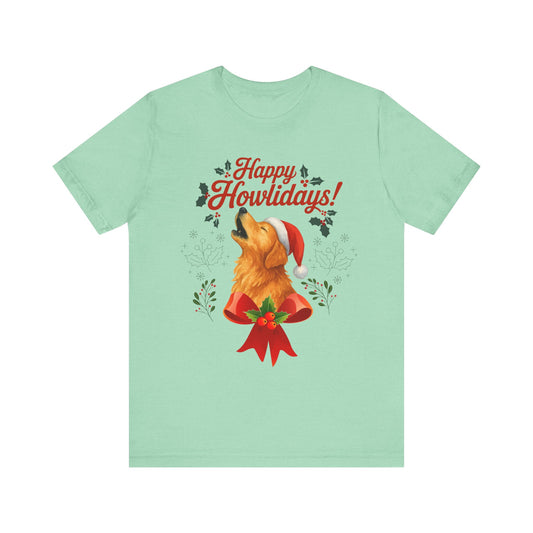 Golden Retriever Happy Howlidays TShirt