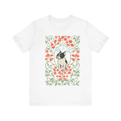 Piebald Frenchie Butterflies Frame TShirt