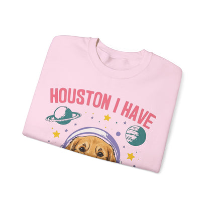 Golden Retriever Houston Space Sweatshirt