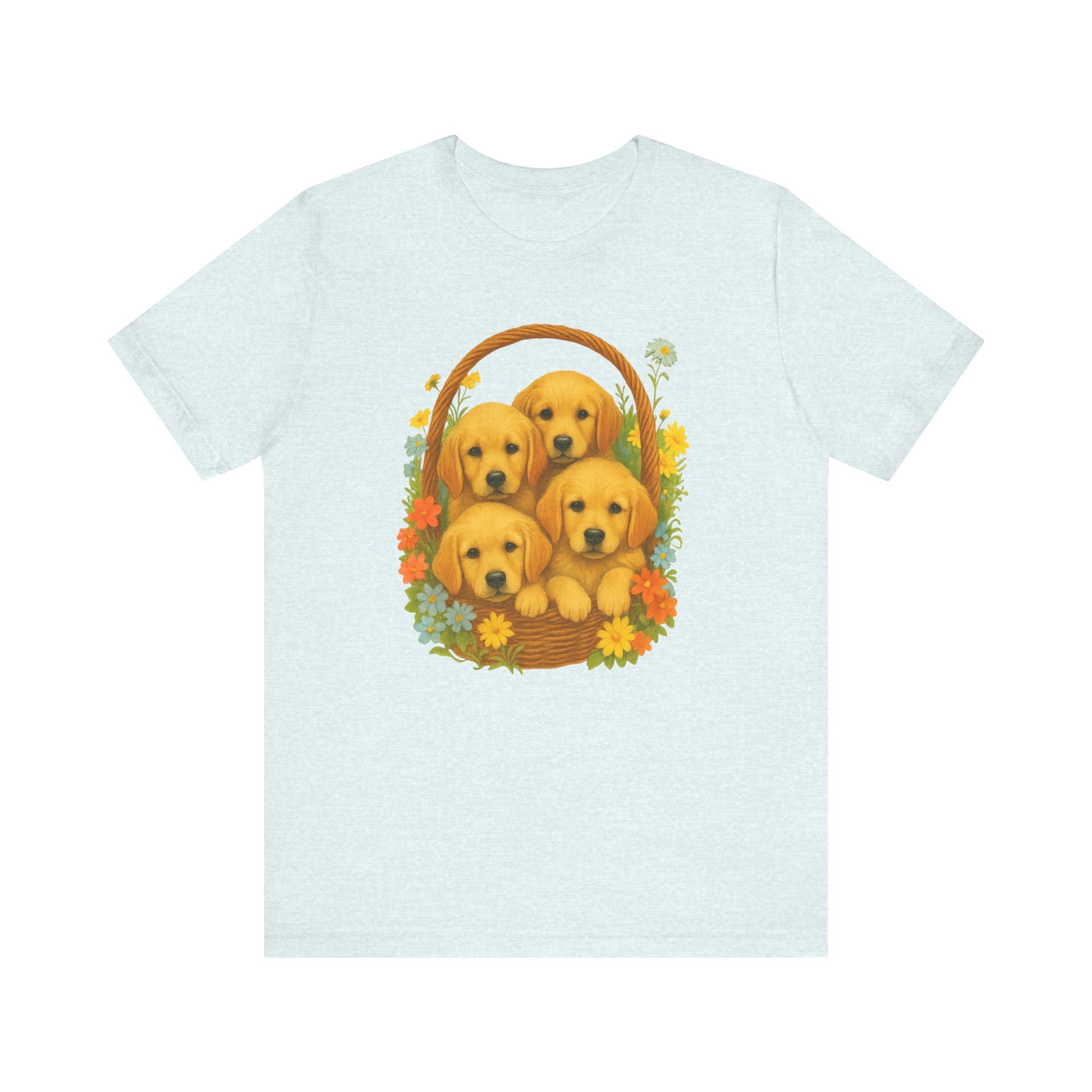 Puppy Basket Golden Retriever Tshirt