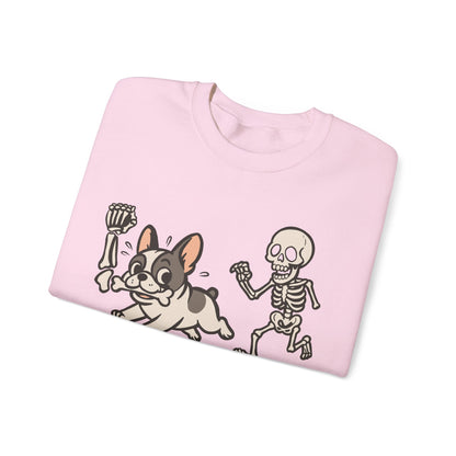 Piebald French Bulldog Grave Robber Sweatshirt