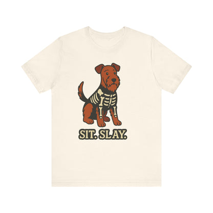 Airedale Terrier Sit Slay Tshirt