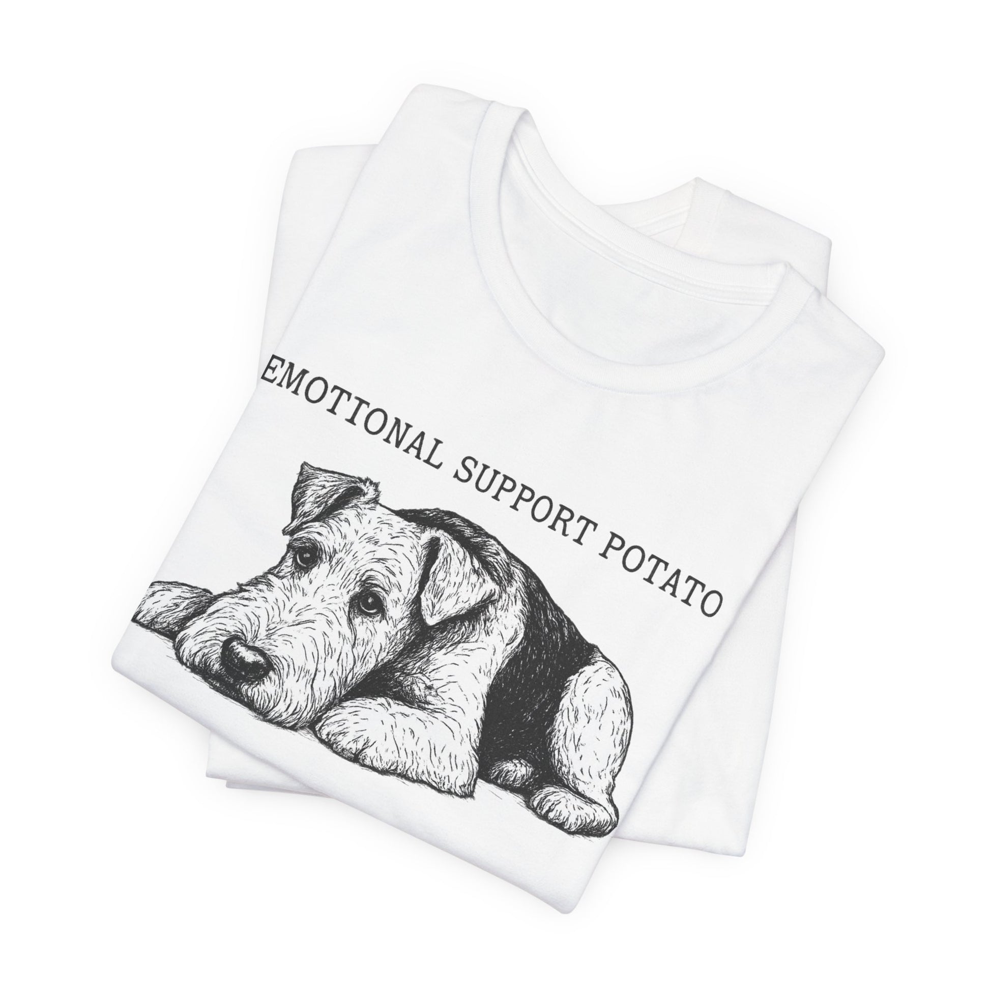 Airedale Terrier Potato Unisex Tshirt