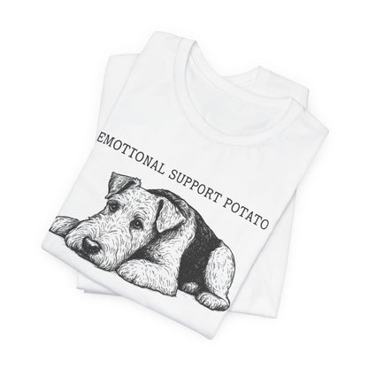 Airedale Terrier Potato Unisex Tshirt
