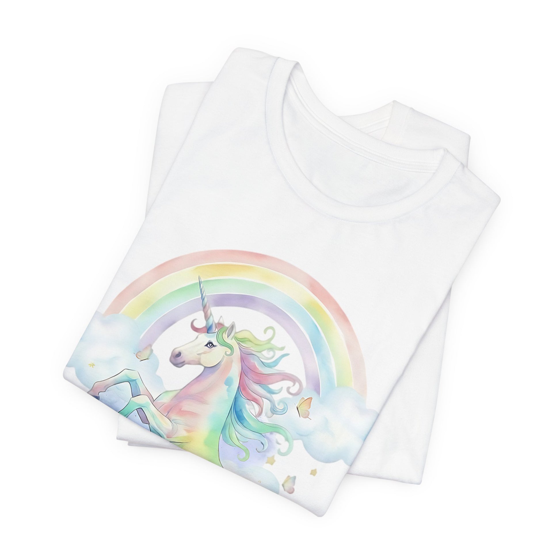Black Tan Cavalier Watercolor Unicorn Tshirt