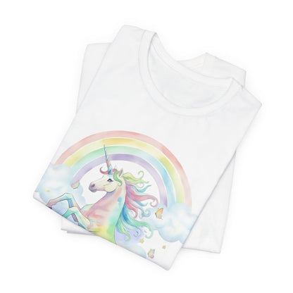 Black Tan Cavalier Watercolor Unicorn Tshirt